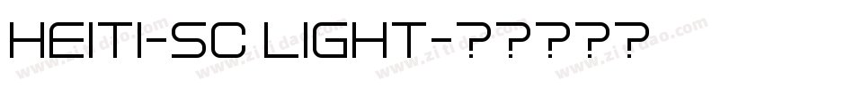 heiti-sc light字体转换